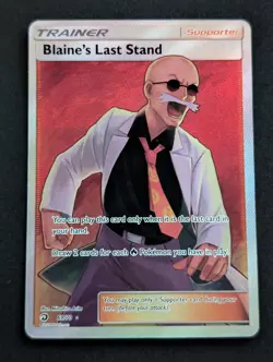 Blaine's Last Stand 69/70 Ultra Rare Pokemon TCG Card Dragon Majesty VLP - Image 1