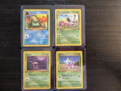 Pokemon 1st Edition, WOTC, BAse Set, NM, MP Lot of 4 Cards - Image 1
