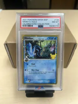 Mimikyu (Delta Species) SWSH136 SWSH: Sword & Shield Promo Cards - PSA 8 - Image 1