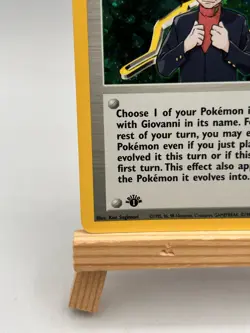 Pokemon Gym Challenge 1st Edition Rare Holo Trainer Card Giovanni 18/132 - Image 5