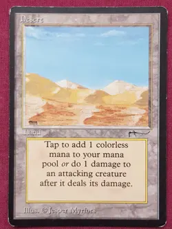 Magic The Gathering ARABIAN NIGHTS DESERT land card MTG - Image 1