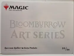 Raccoon Rallier - GOLD STAMPED ART CARD - Magic the Gathering MTG Nice! - Image 2