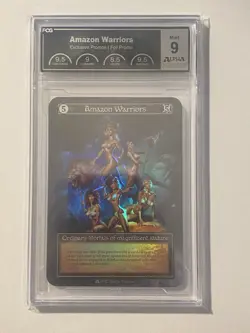 Sorcery Contested Realm- Amazon Warriors Alpha Investments Foil Promo - PCG 9 - Image 1