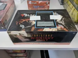 Magic The Gathering Midnight Hunt Draft Booster Box Inc buy a box promo - Image 1