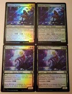 Mtg 4x Foil Timeless Witness Modern Horizons 2 Near Mint NM - Image 1
