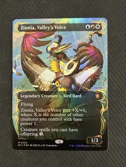 MTG - BLC - Zinnia, Valley’s Voice - Showcase Raised Foil - M 0104 NM - Image 1