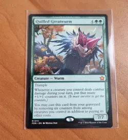 Magic MTG Quilled Greatwurm 0111 Regular Mythic - NM condition - Image 1