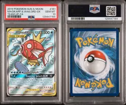 2019 Pokemon Magikarp & Wailord GX Full Alt Art Team Up 161/181 PSA 10 - Image 3