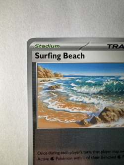 Surfing Beach 129/132 - Pokemon TCG ME01 Mega Evolution - Reverse Holo Stadium - Image 2