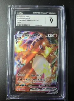 Pokemon Charizard VMAX 020/189 Darkness Ablaze Holo CGC 9 MINT - Image 1