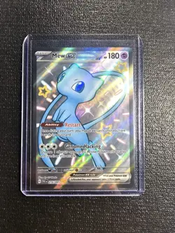 Mew ex 216/091 SV: Paldean Fates Shiny Ultra Rare Full Art Pokemon TCG NM - Image 1