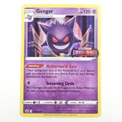 Pokemon TCG Gengar Lost Origin Stamped Promo Holo Rare SWSH241 Black Star LP - Image 1