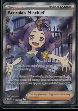 Acerola's Mischief 165/132 Mega Evolution Pokemon Full Art Trainer - Image 1