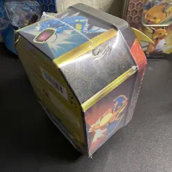 Pokemon Hidden Fates GX Tins Art Set of 3 Full Sealed Charizard Raichu Gyarados - Image 5