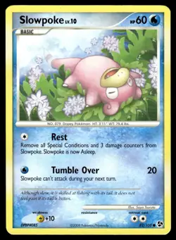 2008 Pokemon Diamond & Pearl - Great Encounters Slowpoke #82 Heavy Play - Image 1