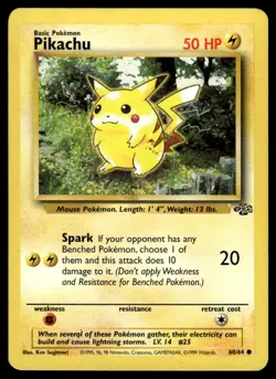 1999 Pokemon Classic - Jungle Pikachu #60 Light Play - Image 1