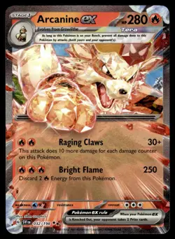 2023 Pokemon Scarlet & Violet Arcanine ex - #32 Light Play Holo - Image 1