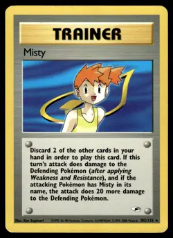 2000 Pokemon Gym - Heroes Misty #102 Light Play - Image 1