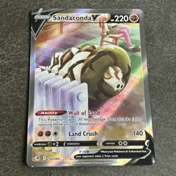 Sandaconda V 252/264 Pokemon TCG Sword & Shield Fusion Strike Alt Art NM - Image 1
