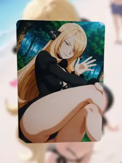 Cynthia Pokemon Anime Waifu Sexy Goddess Doujin Lewd Hentai Card - Image 1