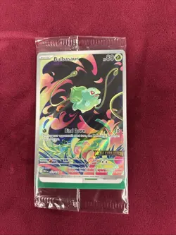 Pokemon Bulbasaur 133/132 Mega Evolution Box Topper Sealed Card - Image 1