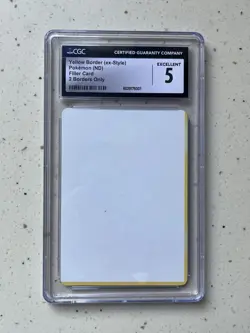 Pokemon Yellow Border Filler Card Level 5 - Image 4