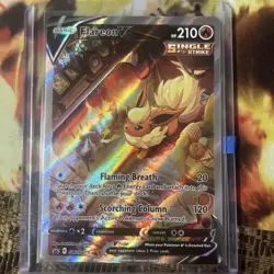 Flareon V SWSH179 - Alternate Art Black Star Promo - Pokemon Card - NM - Image 1