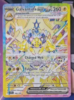 Pokemon TCG Galvantula EX Stellar Crown Card 168/142 Special Illustration Rare - Image 1
