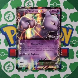 Mewtwo EX XY183 Black Star Promo Holo NM Pokemon Card English - Image 1