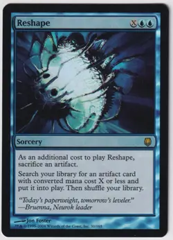 MTG Foil 1X Reshape X1 Darksteel Magic - MP - Image 1