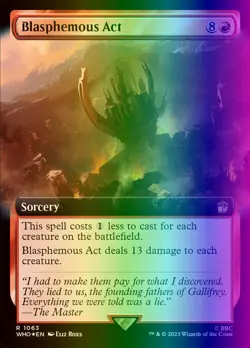 MTG Magic the Gathering Blasphemous Act (1063/1208) Doctor Who LP FOIL- SURGE - Image 1