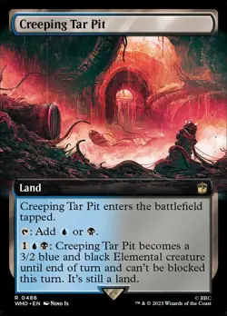MTG Magic the Gathering Creeping Tar Pit (486/1208) Doctor Who LP - Image 1