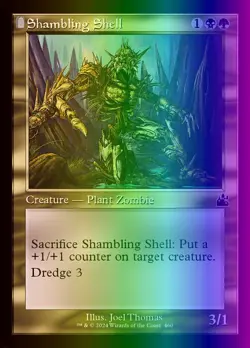 MTG Magic the Gathering Shambling Shell (460/497) Ravnica Remastered NM FOIL - Image 1