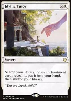 MTG Magic the Gathering Idyllic Tutor (24p/136) Theros Beyond Death Promos LP - Image 1