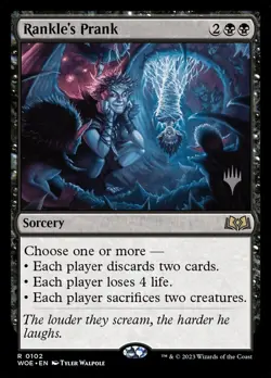 MTG Magic the Gathering Rankle's Prank (102p/200) Wilds of Eldraine Promos LP - Image 1