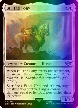 MTG Bill the Pony (3/915) The Lord of the Rings Tales of Middle-earth LP FOIL - Image 1