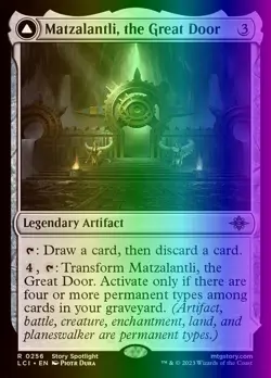 MTG Matzalantli, the Great Door (256/491) The Lost Caverns of Ixalan LP FOIL - Image 1