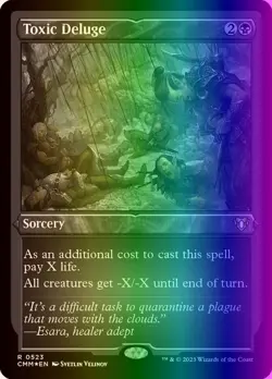 MTG Magic the Gathering Toxic Deluge (523/1173) Commander Masters NM FOIL - Image 1