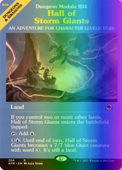 MTG Hall of Storm Giants (354/518) Adventures in the Forgotten Realms LP FOIL - Image 1