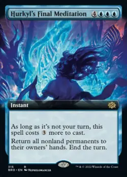 Hurkyl's Final Meditation x1 1x Extended Art The Brothers' War NM MTG - Image 1