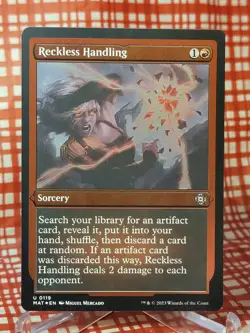 Reckless Handling NM/M* FOIL ETCHED March Of The Machines 0119 mtg - Image 1