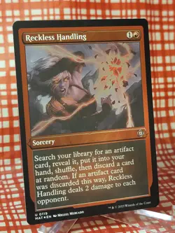 Reckless Handling NM/M* FOIL ETCHED March Of The Machines 0119 mtg - Image 2