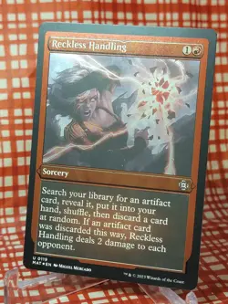 Reckless Handling NM/M* FOIL ETCHED March Of The Machines 0119 mtg - Image 3