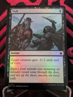 MTG Magic the Gathering Stab (71/763) Foundations NM FOIL 071 - Image 1