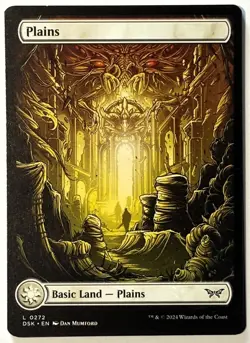 X6 MTG Duskmourn (DSK 272) Plains - FULL ART - NM - Image 2