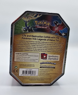 Pokemon 2014 Yveltal Legends of Kalos Collectors Tin NO LID - Image 1