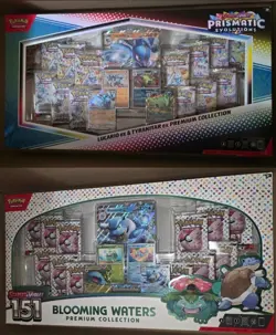 Pokemon Lot 151 Blooming Waters and Lucario Ex & Tyranitar Ex Premium Collection - Image 1