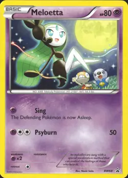 Meloetta BW68 Promo Black and White Promos Pokemon Card NM/LP - Image 1