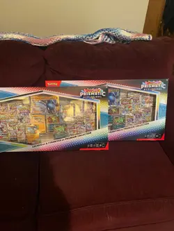 (2 x) TCG Pokemon Prismatic Evolutions Lucario ex & Tyranitar ex - Image 1