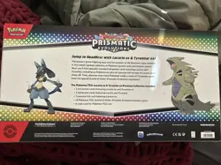 2x Pokemon TCG Prismatic Evolutions Lucario EX + Tyranitar EX Premium Collection - Image 4